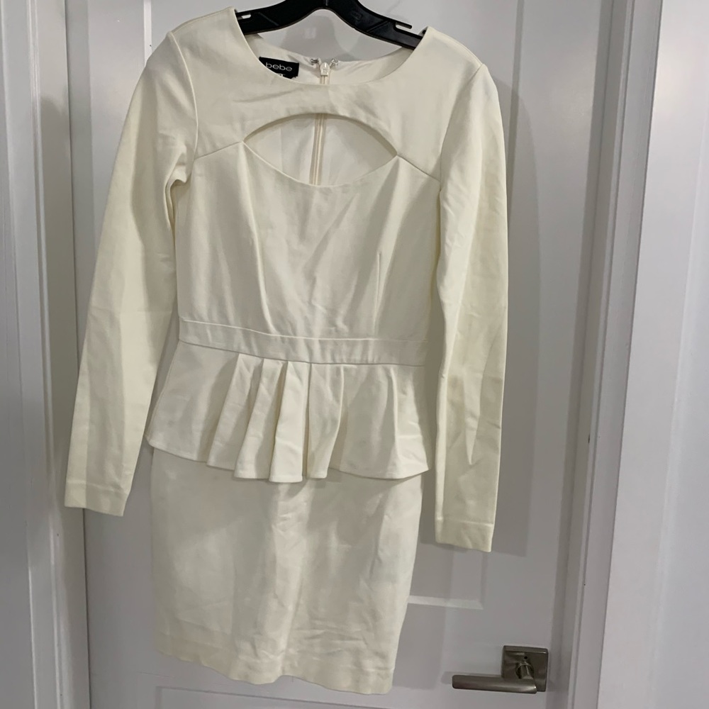 White short Bebe dress